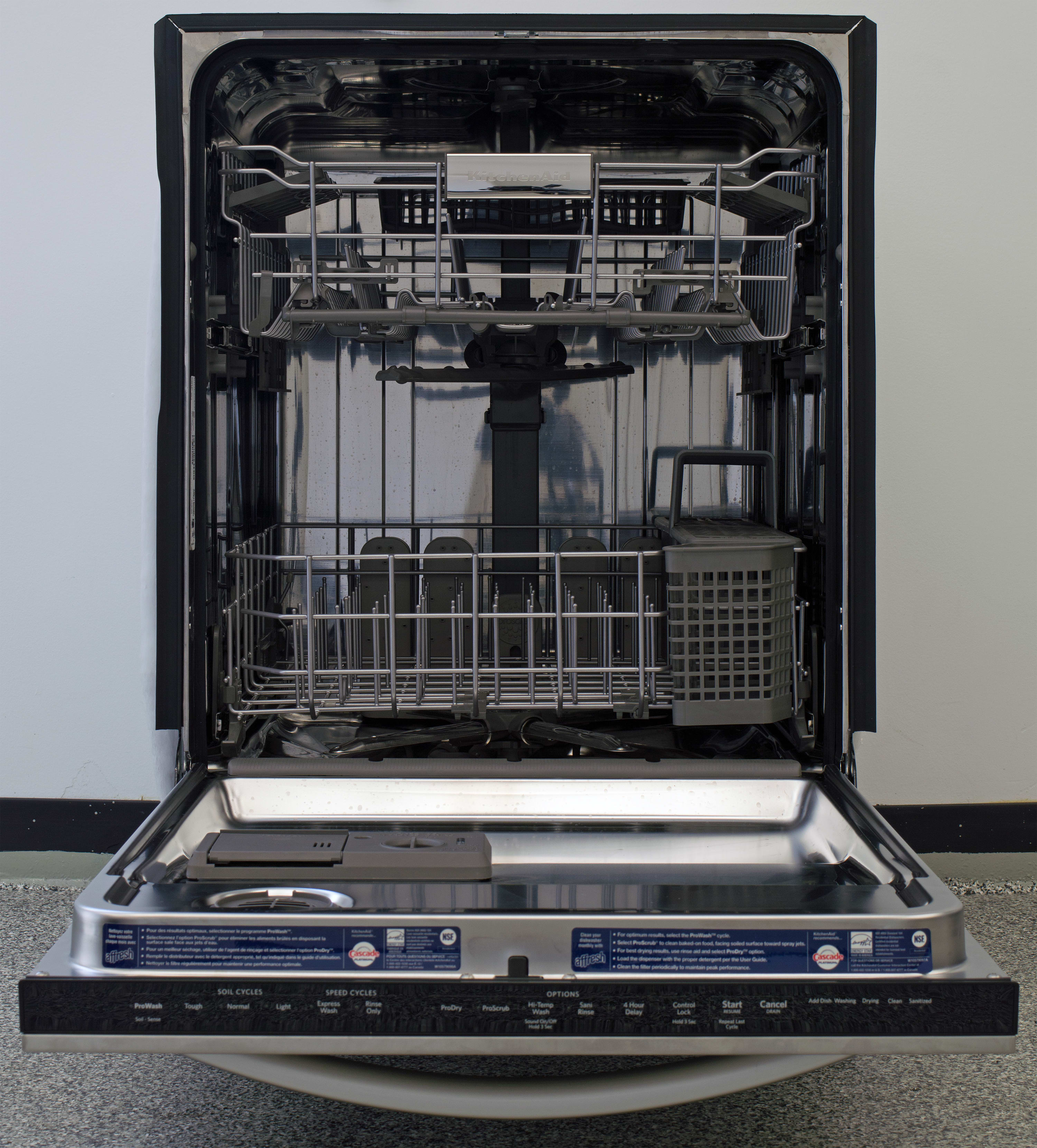 How To Clean Kitchenaid Dishwasher Door Kitchen Designs Kitchenaid Architect Series Ii Kdte404dss Dishwasher Review