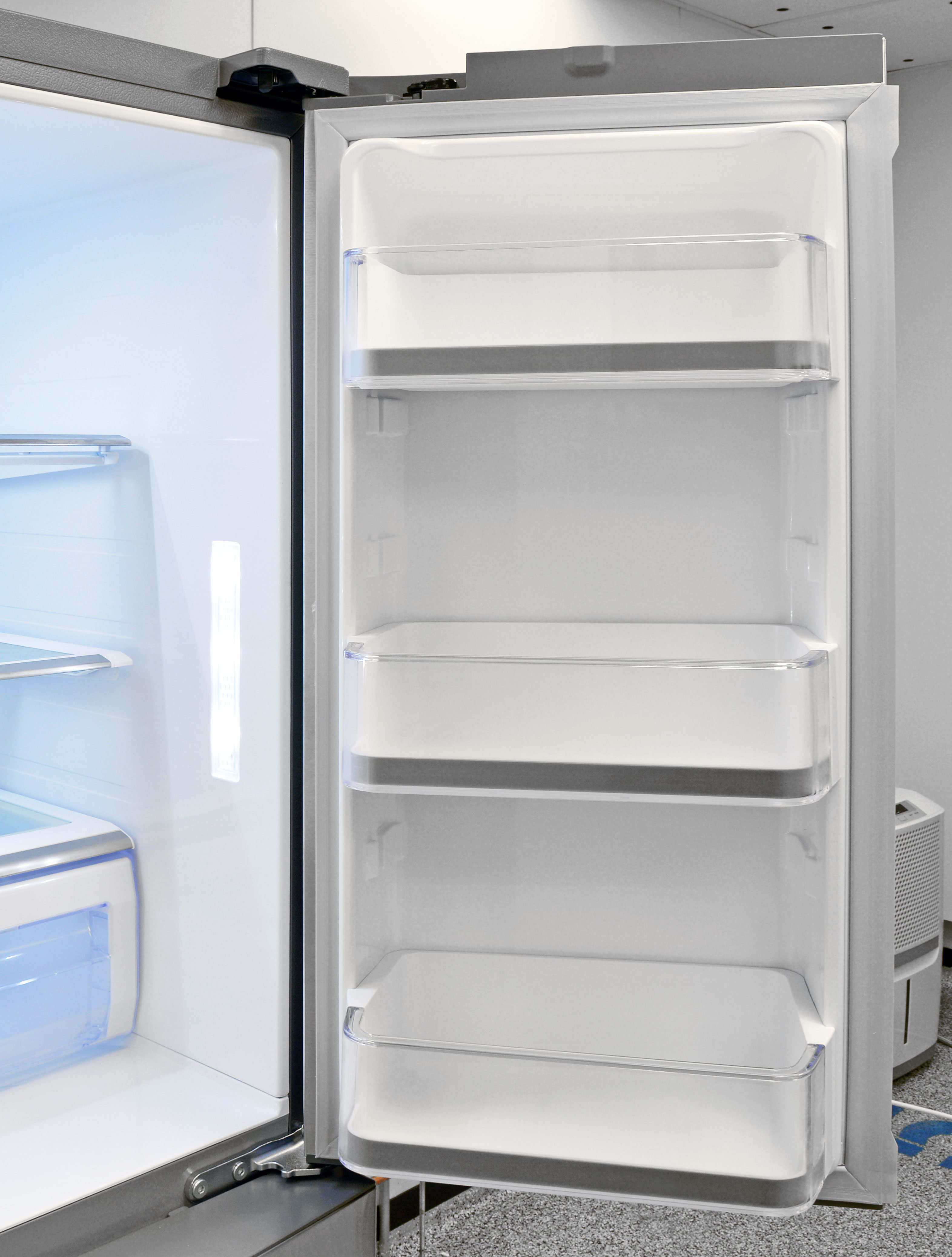 What to Store Where Most refrigerators feature one or two interior drawers called crisper drawers. The purpose of these drawers is to have a place inside the fridge that regulates humidity in addition to temperature. Store fruits, vegetables and meats in the drawers, and set the crisper setting -- ranging from high.