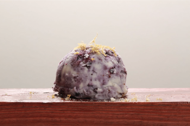 Spun Blueberry Ice Cream