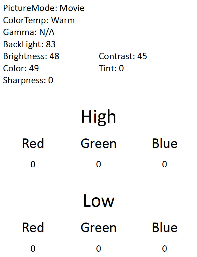 Hisense-H4-Calibration