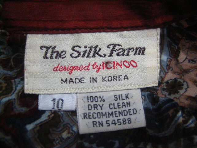 Silk Clothing Label