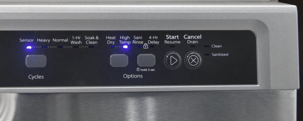 Whirlpool WDF540PADM—Controls On