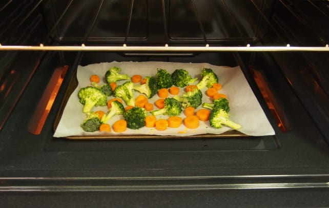 Veggies in oven