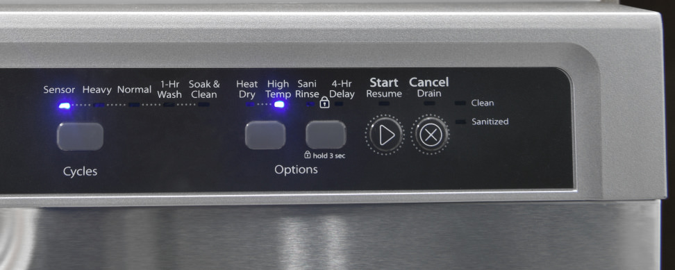 Whirlpool WDF540PADM—Controls On