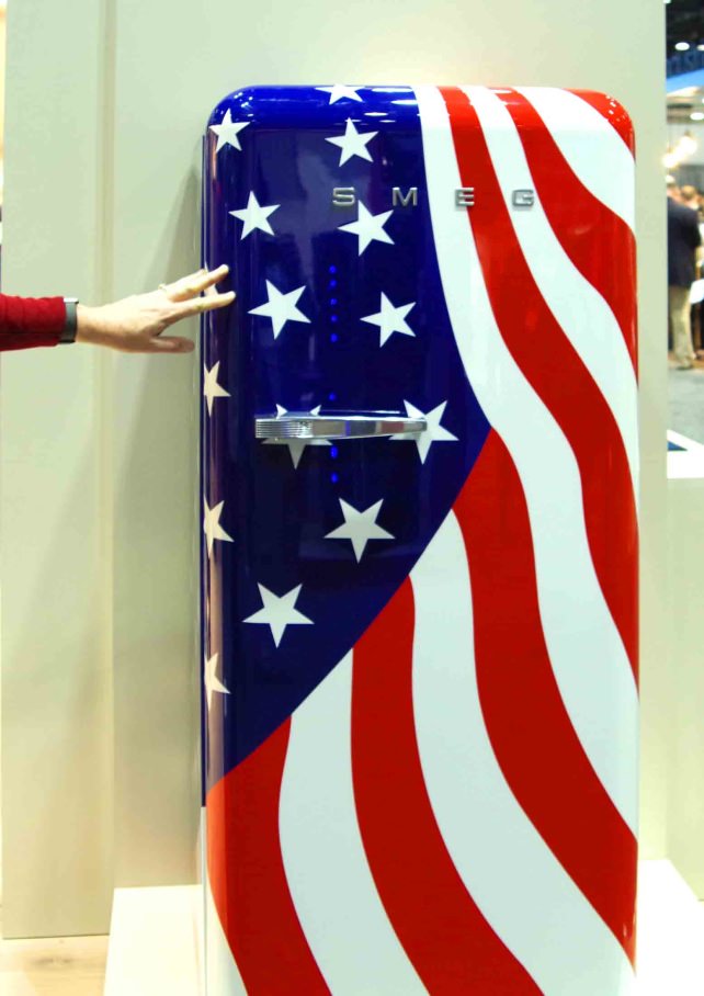 SMEG flag refrigerator