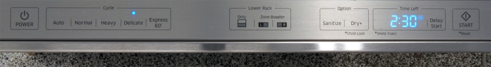 Samsung DW80H9930US—Controls