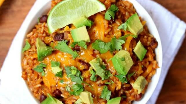 Instant Pot Cheesy Enchilada Rice
