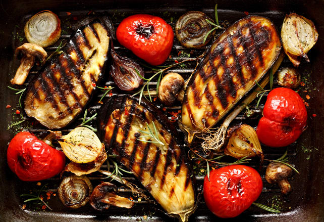 Grilled eggplant