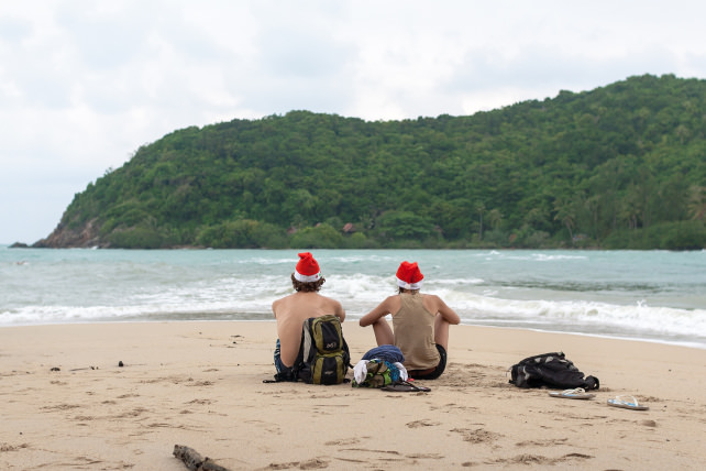 Christmas on the beach