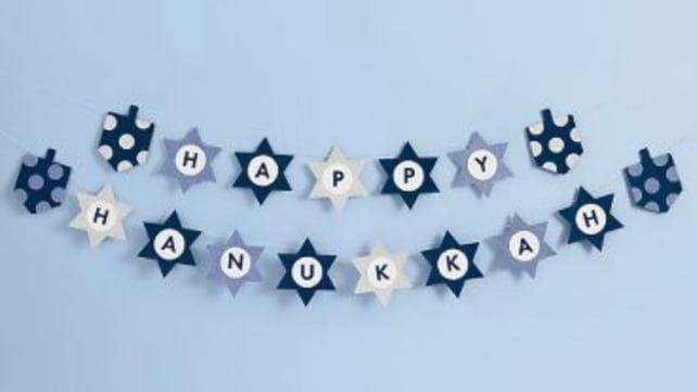 Happy Hanukkah Garland