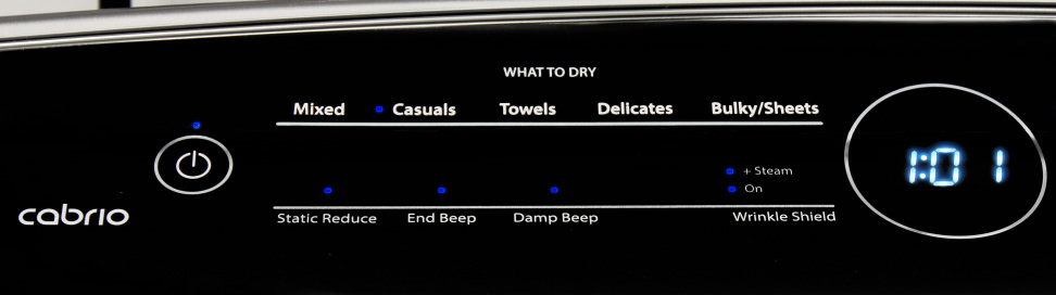 Whirlpool Cabrio WED7300DW Cycles