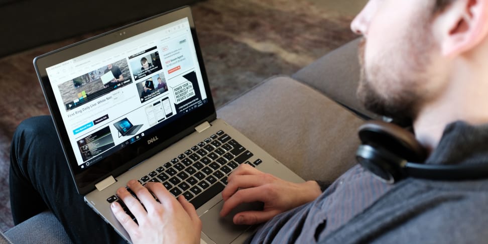 Dell Inspiron 13 7000 2-in-1 in use