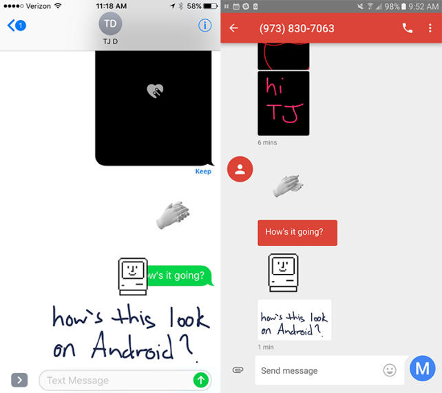 iMessages on Android