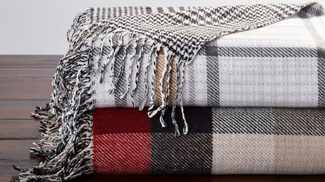 Pottery Barn Whitaker Reversible Throw
