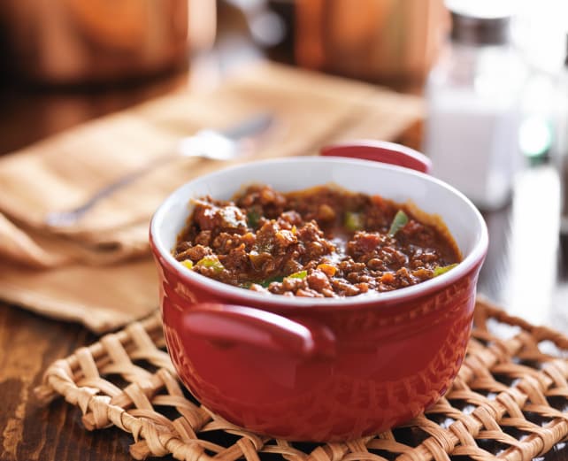 Chili and hot dogs