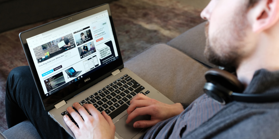 Dell Inspiron 13 7000 2-in-1 in use
