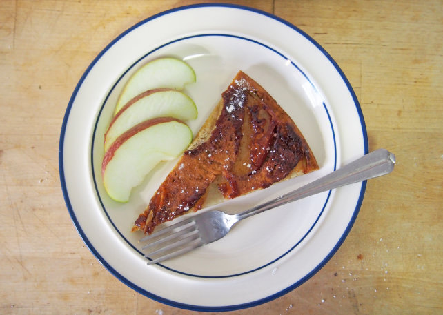 Slice of apple cake
