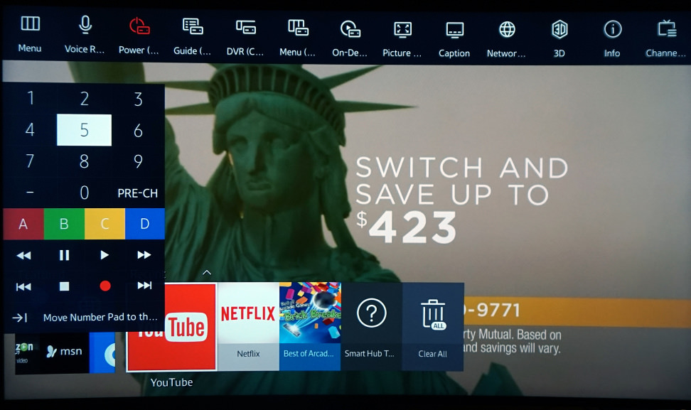 Samsung-JS8500-Menu-Interface