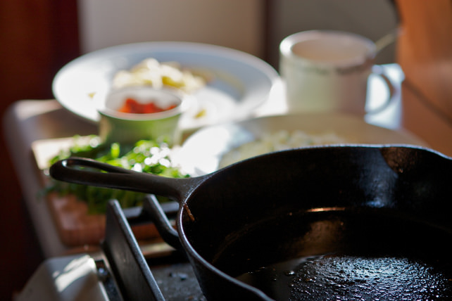 Cast iron on rangetop