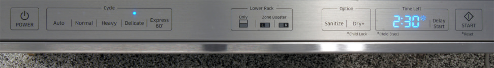 Samsung DW80H9930US—Controls